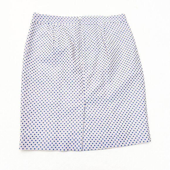 J. Crew The Pencil Skirt Polka Dot Straight Classic Patterned Size 10 - Picture 4 of 6